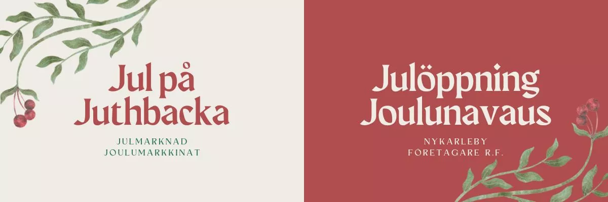 Jul på Juthbacka & Joulunavaus - sunnuntai 24. marraskuuta 2024